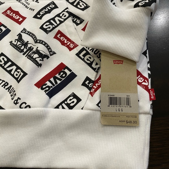 Boys Levi's Fleece Batwing Pullover Hoodie - Picture 7 of 16